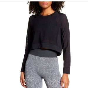 Women's Black Long Sleeve Top